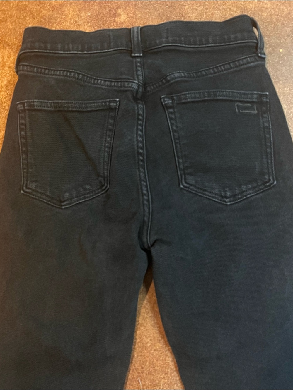 AYR  The Bomb Pop Black Women's High-Rise Straight Jeans Sz 25 - Picture 4 of 10